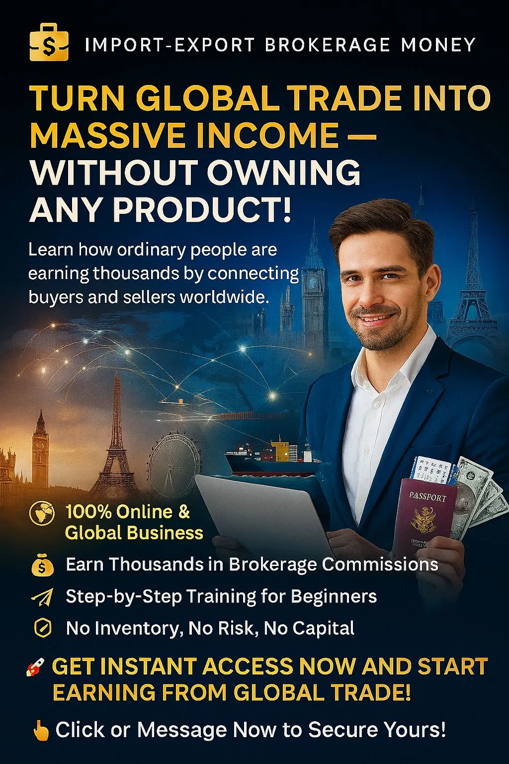 Import Export Brokerage Money — Learn International Trade Brokerage and Commission-Based Business